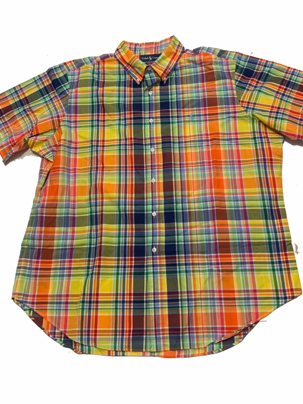Ralph Lauren Men’s Multicolor Plaid Short-Sleeve Button-Down Shirt